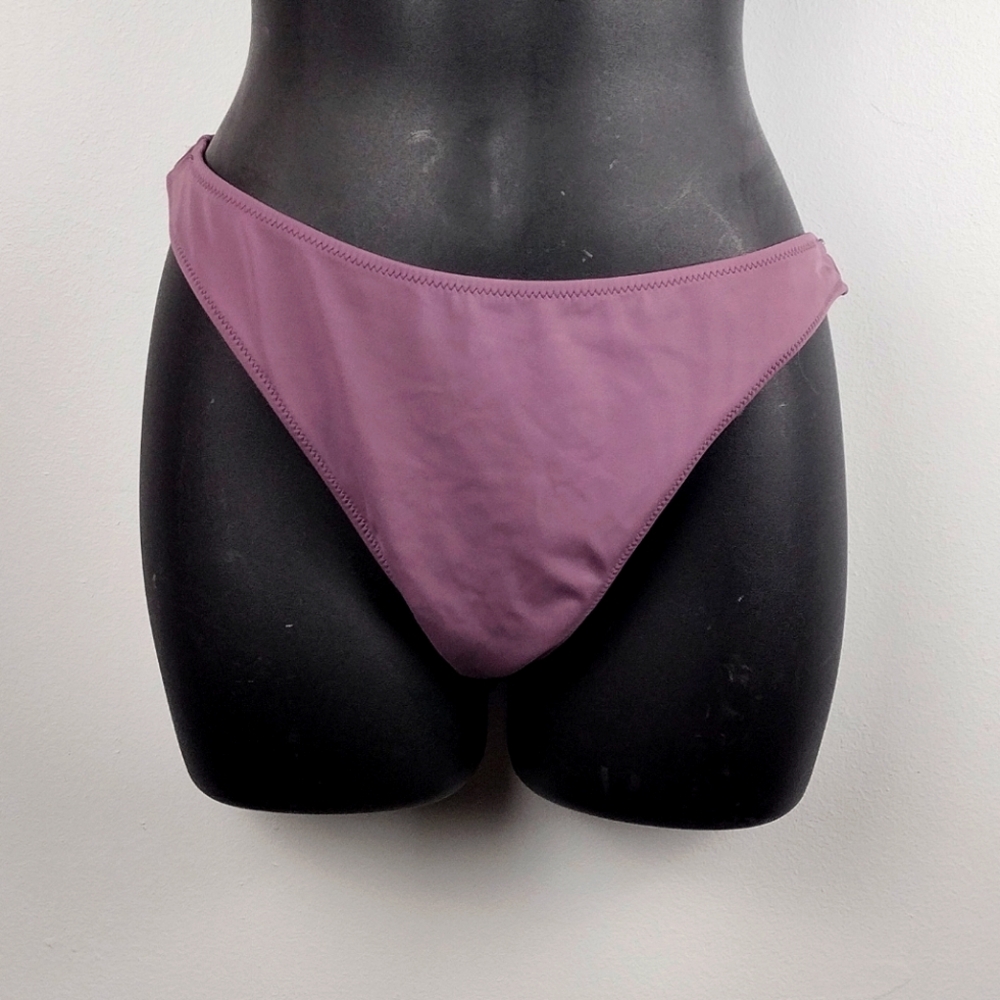 Purple High-Waisted Bikini Bottom
